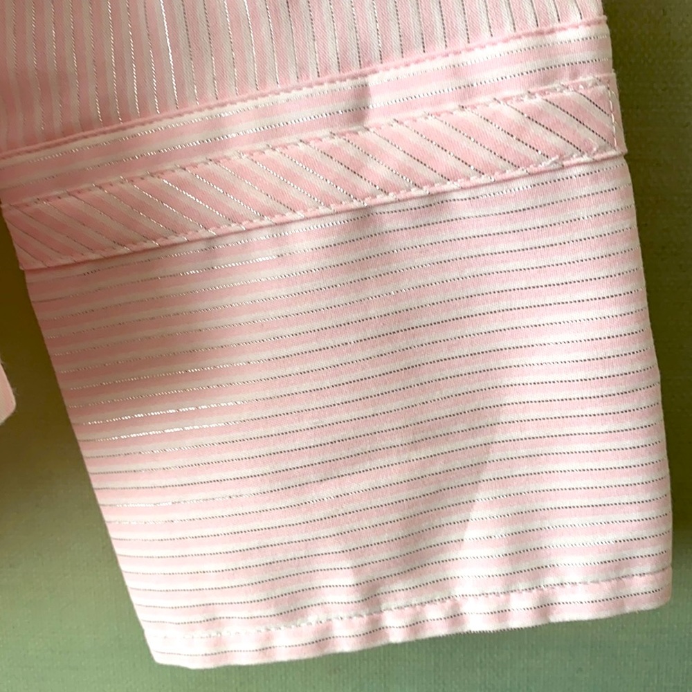 Express Tailored Stretch Button Down Top For That… - image 3